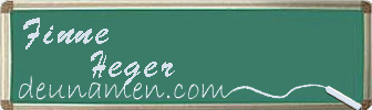 Finne Heger Visitenkarte